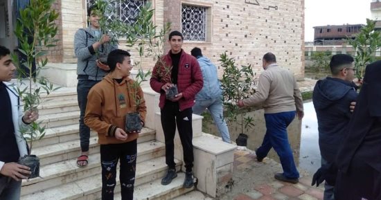 لقاء توعوى عن تغيرات المناخ وزراعة الأشجار وورش تدريبية لشباب كفر الشيخ.. صور