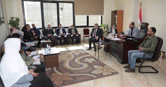 اعرف الموقف التنفيذى لأعمال مرافق البنية التحتية ببياض العرب الصناعية ببنى سويف