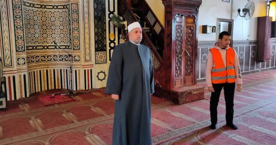 انطلاق حملة النظافة فى مساجد أوقاف الإسماعيلية استعدادا لشهر رمضان