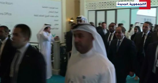 الرئيس السيسى يصل مقر فعاليات القمة العالمية للحكومات
