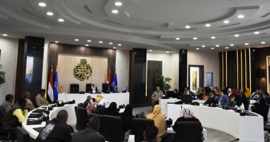 محافظة أسوان تعقد اجتماعا تنسيقيا للتسويق المجانى الدولى بمنصة أيادى مصر