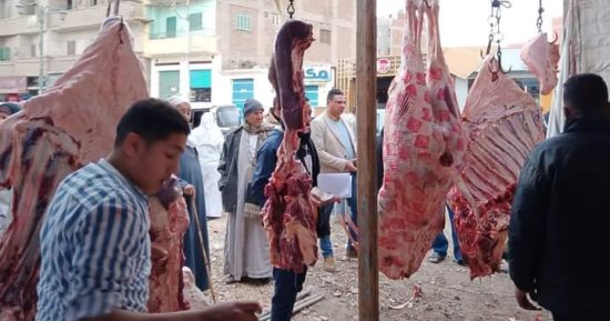 رئيس مدينة الشهداء يفتتح منفذا لبيع اللحوم بسعر 170 جنيهًا للكيلو.. صور