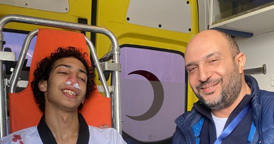 مصطفى فرج يحقق ذهبية بطولة مصر الدولية للتايكوندو رغم الإصابة.. صورة