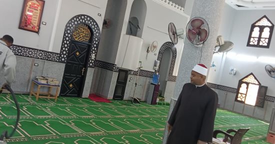 "أوقاف الوادي الجديد" تستكمل حملات تطهير وتعقيم المساجد.. صور
