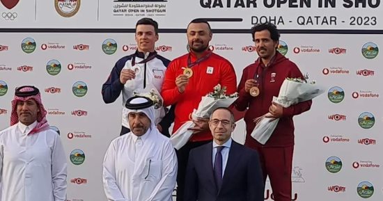 عزمي محيلبة يتوج بذهبية بطولة قطر المفتوحة للخرطوش