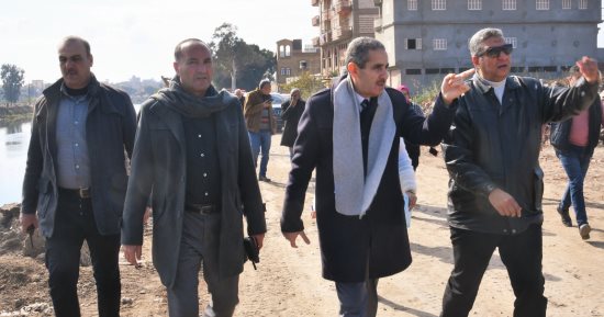محافظ الغربية: إنشاء طريق دائرى حول مدينة المحلة لخدمة مصانع الغزل الجديدة