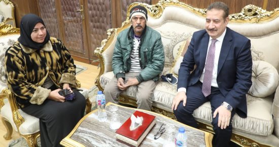محافظ المنوفية يوجه بصرف مساعدات لأسرة متضررة من انهيار منزلها.. صور