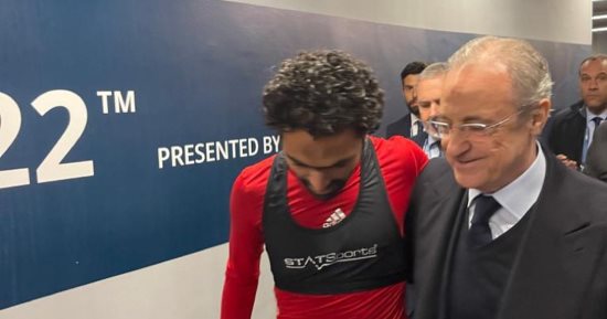 حسين الشحات يشكر رئيس ريال مدريد.. ويؤكد: "كلمات العظماء مليئة بالحافز"
