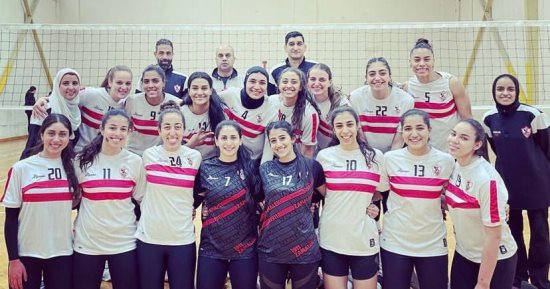 الزمالك يهزم سموحة 0/3 فى أول جولات قبل نهائى سيدات الطائرة 