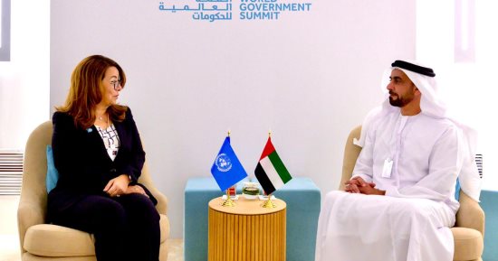 غادة والى ورئيس وزراء الإمارات يطلقان مبادرة لتعزيز دور أجهزة إنفاذ القانون فى حماية البيئة