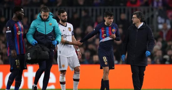 برشلونة يفتقد بيدرى وجافى أمام يونايتد فى موقعة إياب الدورى الأوروبى