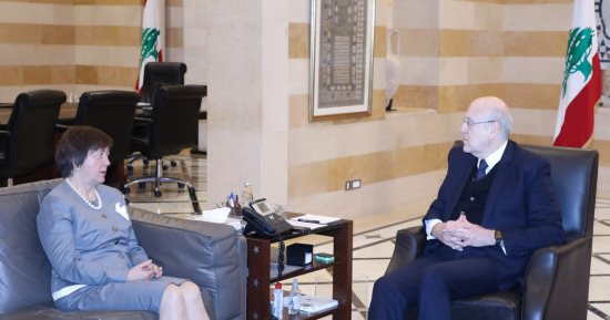 لبنان: ميقاتى يبحث تحضيرات الاجتماع الدولى لبحث الاستقرار بالجنوب اللبنانى