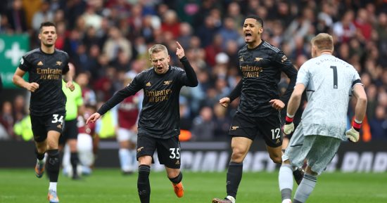 ملخص وأهداف فوز أرسنال على أستون فيلا 4-2 فى الدوري الإنجليزي ..فيديو 