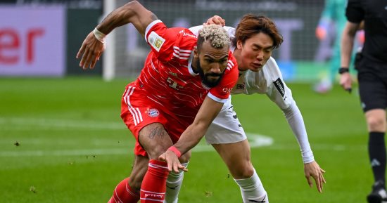 بايرن ميونخ يتعادل مع مونشنجلادباخ 1-1 فى الشوط الأول بالدوري الألماني