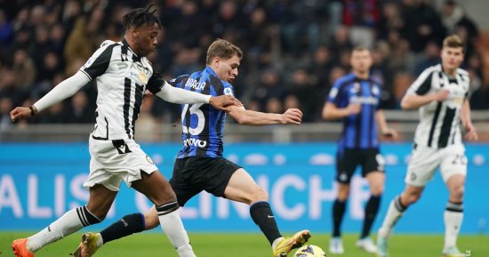 إنتر ميلان يتعادل 1 - 1 مع أودينيزي في شوط أول مثير بالدوري الإيطالي.. فيديو