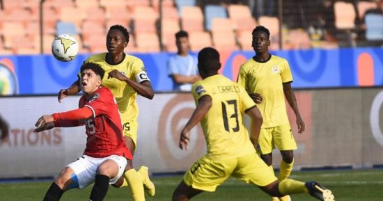 مباراة مصر وموزمبيق فى أمم أفريقيا للشباب على أون تايم سبورتس
