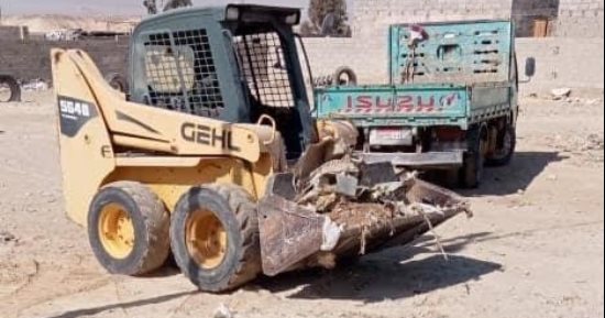 التخلص من 5 أطنان مخلفات فى حملة للنظافة بمدينة الحسنة بوسط سيناء 