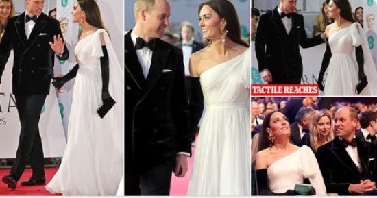 خبيرة لغة جسد تكشف إشارات التناغم بين ويليام وكيت فى حفل BAFTA.. صور