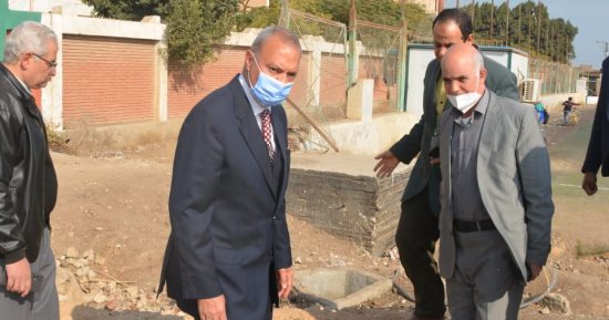 محافظ القليوبية يتابع المشروعات الجارى تنفيذها فى بنها وكفر شكر