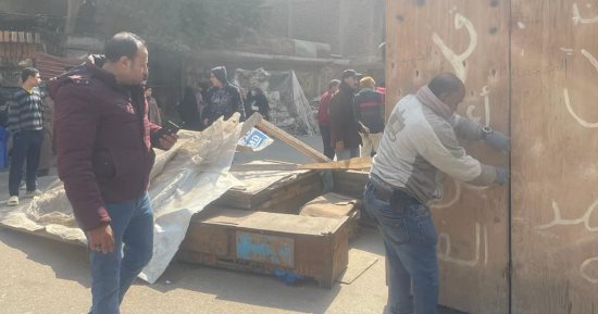 رفع 450 حالة إشغال للباعة الجائلين فى حملة مكبرة جنوب الجيزة.. صور
