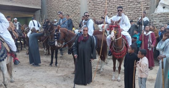 بالخيل والمزمار البلدي.. فعاليات ليالى مولد العشى بالأقصر