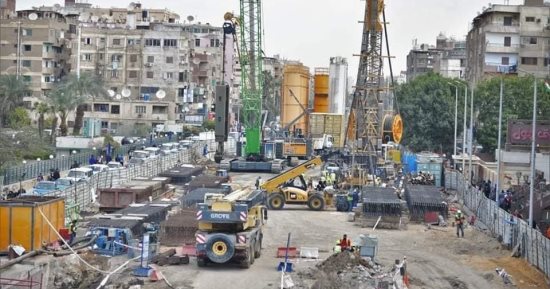 تقدم الأعمال فى محطة مترو أنفاق المريوطية.. صور