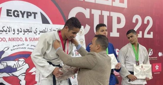 طالب بفنون جميلة الإسكندرية يفوز بالمركز الأول فى بطولة الجمهورية للجودو 