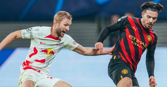 مانشستر سيتي يتعادل مع لايبزيج 1 - 1 فى دورى أبطال أوروبا.. فيديو