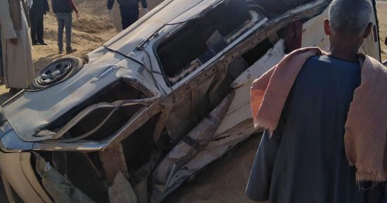 أسماء المصابين فى حادث انقلاب سيارة ميكروباص بقنا