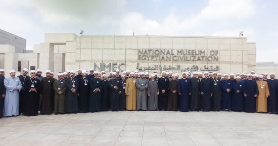 100 إمام بوزارة الأوقاف يزورون المتحف القومى للحضارة 