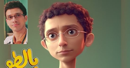 "سارة" حولت أبطال مسلسل "بالطو" لشخصيات كرتونية بالذكاء الاصطناعى