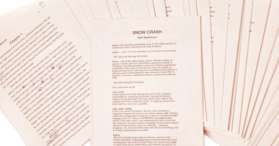 عرض مخطوطة رواية الخيال العلمى snow crash  فى مزاد عالمى.. اعرف السعر
