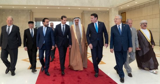 سانا: الأسد يستقبل بعض رؤساء البرلمانات العربية بمشاركة رئيس مجلس النواب
