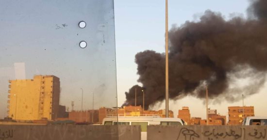 نشوب حريق في عقار بمنطقة صفط اللبن