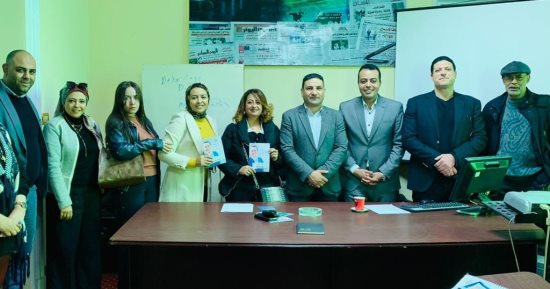 الزميل محمد السيد يعرض برنامجه الانتخابى بالنقابة الفرعية للصحفيين بالإسكندرية