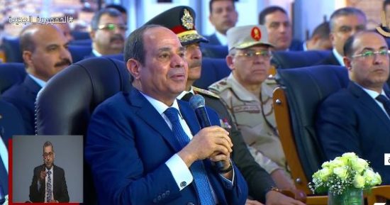 الرئيس السيسي: مساحة سيناء 60 ألف كيلو ودى نفس المساحة اللى إحنا عايشين عليها