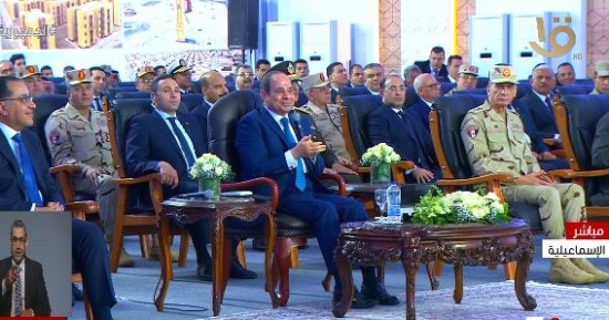 الرئيس السيسى يتابع خطة الدولة لتنمية وإعمار سيناء من الإسماعيلية.. قائد الجيش الثانى: القضاء على الإرهاب كان هدفا استراتيجيا لتحقيق الطموحات.. ورئيس الهيئة الهندسية: تنفيذ 460 مشروعا بتكلفة 480 مليار جنيه