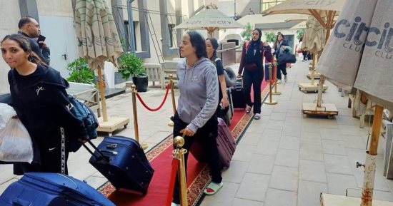 صالة وفندق سيتى كلوب شبين الكوم يستقبلان منتخبى مصر وأنجولا لسيدات كرة اليد.. صور