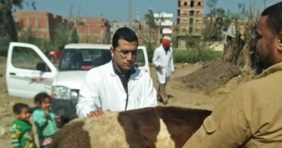 جامعة الزقازيق توجه قافلة بيطرية بقرية اللغم بمحافظة الشرقية