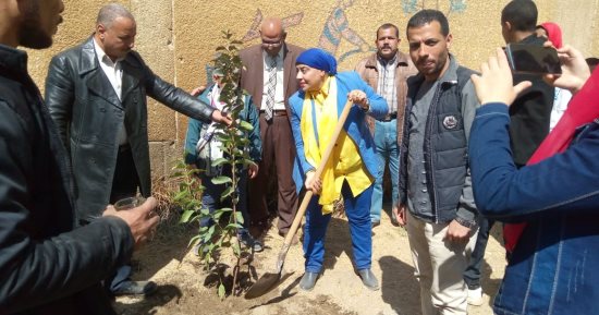 حملات لتشجير ونظافة مركز صدفا بأسيوط ضمن فعاليات مبادرة اتحضر للأخضر.. صور