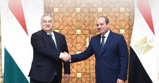الرئيس السيسى يلتقى رئيس وزراء المجر بقصر الاتحادية.. إنفوجراف