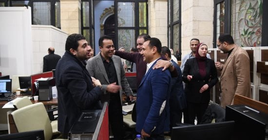 المحررون البرلمانيون يستقبلون الزميل محمد السيد فى المركز الإعلامى لمجلس النواب.. صور