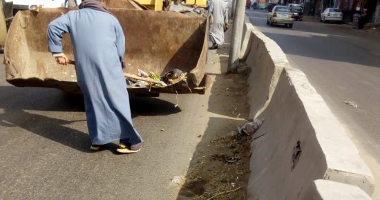رفع 190 طن قمامة فى 4 حملات نظافة بمركز المحلة