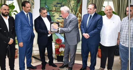 محافظ جنوب سيناء يستقبل مدير مطار بنغازى الدولى وممثلى شركات سياحية