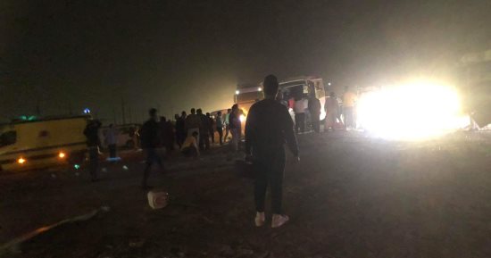 ارتفاع ضحايا حادث تصادم أتوبيس بسيارة نقل فى الشرقية لـ4 وفيات.. صور