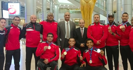 وصول منتخب القوى البارالمبى بميداليات بطولة فزاع الدولية