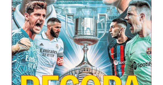 كلاسيكو ريال مدريد ضد برشلونة على رأس عناوين صحف العالم