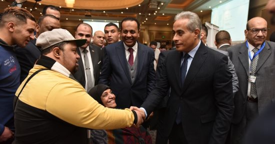 وزير القوى العاملة يفتتح ملتقى توظيف يوفر 1503 فرص عمل لذوى الهمم.. صور