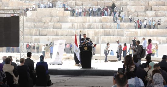 تفاصيل الإعلان عن اكتشاف ممر جمالوني بالواجهة الشمالية لهرم الملك خوفو الأكبر.. يبلغ طوله 9 أمتار.. وزير الآثار:  مستمرون فى البحث للكشف عن المزيد من أسرار الحضارة المصرية العريقة.. صور