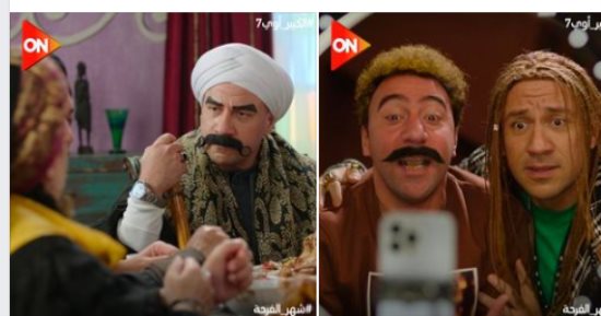 أحدث صورتين من كواليس مسلسل الكبير أوى قبل عرضه فى دراما رمضان